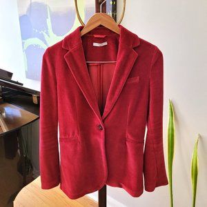 Circolo 1901 Red Velvet Look Jacket IT 42/US 6